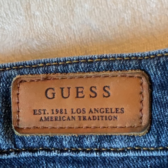 Guess Blue Boyfriend Jeans with Distressed Details - Picture 9 of 10